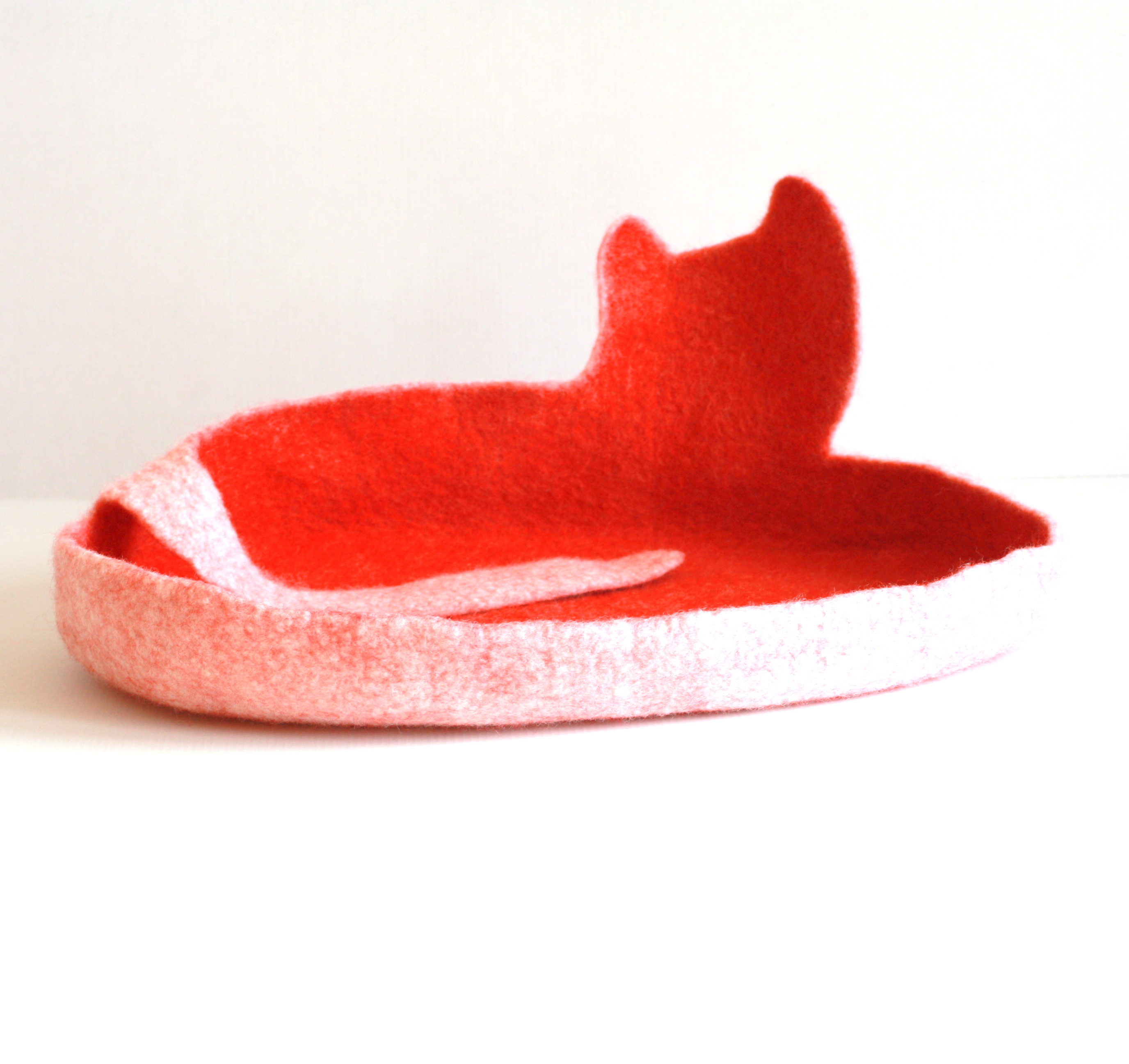 Cat Bed Cat Cave Cat House Ecofriendly Handmade Felted Wool Cat